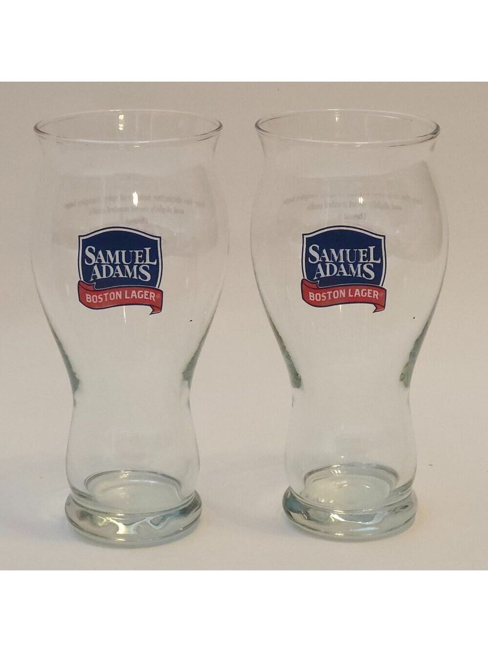 SAMUEL ADAMS BOSTON LAGER PINT GLASS PAIR NEW